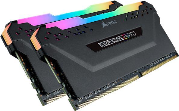 Купить Corsair Vengeance RGB PRO - DDR4 - 16 GB: 2 x 8 GB - DIMM 288-PIN - 2933 MHz / PC4-23400 - CL16 - 1.35 V - ungepuffert - non-ECC - Schwarz (CMW16GX4M2Z2933C16) в магазине wardena.ru