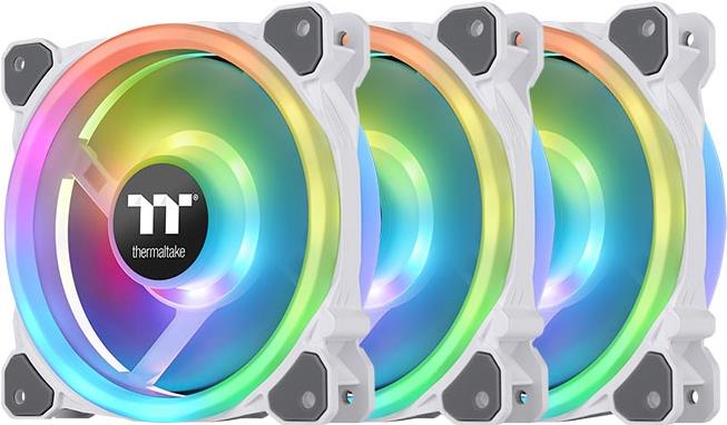 Купить Thermaltake Riing Trio 12 - TT Premium Edition - Gehäuselüfter - 120 mm - weiß (Packung mit 3) (CL-F126-PL12SW-A) в магазине wardena.ru