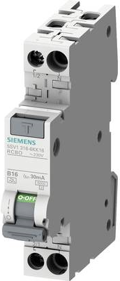 Купить Siemens 5SV13167KK13 FI-Schutzschalter/Leitungsschutzschalter 2polig 13 A 0.03 A 230 V (5SV13167KK13) в магазине wardena.ru