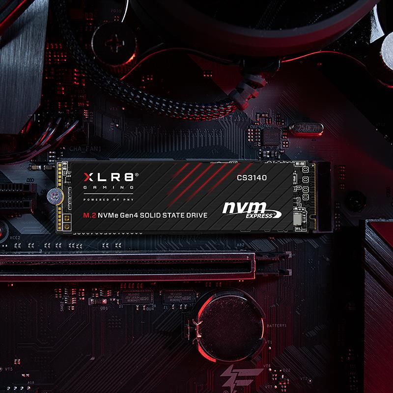 Купить PNY XLR8 CS3140 - SSD - 1 TB - intern - M.2 2280 - PCI Express 4.0 x4 (NVMe) - 256-Bit-AES (M280CS3140-1TB-RB) в магазине wardena.ru