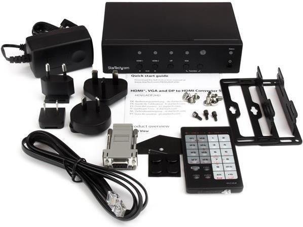 Купить StarTech.com Multi-Input to HDMI Converter Switch - 2x HDMI + VGA + DP - 4K - Video/Audio-Schalter - Desktop (HDVGADP2HD) в магазине wardena.ru
