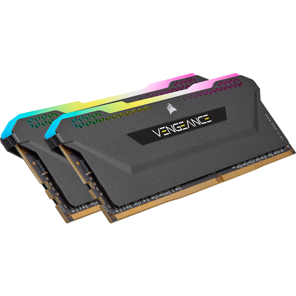 Купить Corsair Vengeance RGB PRO SL - DDR4 - Kit - 16 GB: 2 x 8 GB - DIMM 288-PIN - 3200 MHz / PC4-25600 - CL16 - 1.35 V - ungepuffert - non-ECC - Schwarz (CMH16GX4M2Z3200C16) в магазине wardena.ru