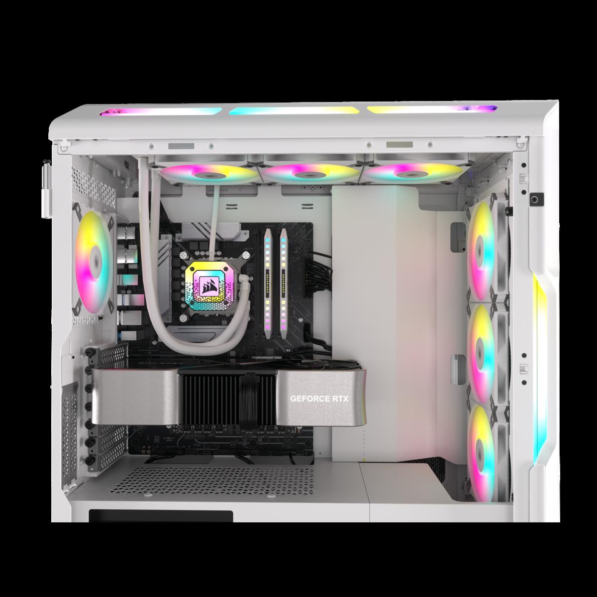 Купить CORSAIR iCUE AF120 RGB SLIM - Gehäuselüfter - 120 mm - weiß (CO-9050164-WW) в магазине wardena.ru
