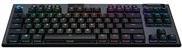 Купить Logitech G915 TKL Tenkeyless LIGHTSPEED Wireless RGB Mechanical Gaming Keyboard - Tastatur - Hintergrundbeleuchtung - USB, Bluetooth, LIGHTSPEED - AZERTY - Französisch - Tastenschalter: GL Clicky - Kohle (920-009531) в магазине wardena.ru