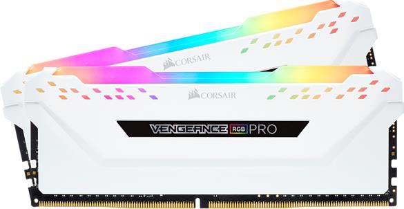Купить CORSAIR Vengeance RGB PRO - DDR4 - 16 GB: 2 x 8 GB - DIMM 288-PIN - 3600 MHz / PC4-28800 - CL18 - 1.35 V - ungepuffert - non-ECC - weiß (CMW16GX4M2D3600C18W) в магазине wardena.ru
