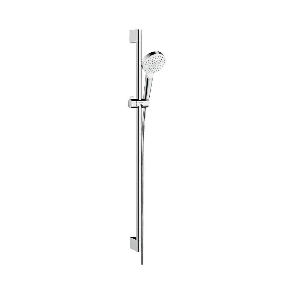 Купить Hansgrohe Crometta Душевой набор 1jet со штангой 90 см хром-белый матовый 26537400 в магазине wardena.ru