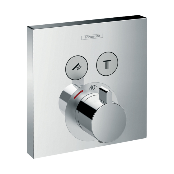 Купить Hansgrohe ShowerSelect Термостат скрытого монтажа для 2 потребителей бронза 15763140 в магазине wardena.ru