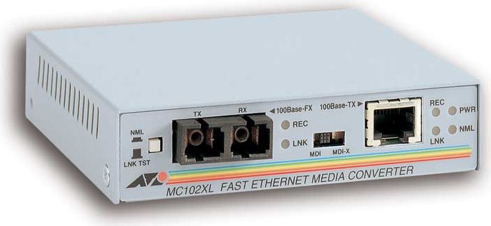 Купить Allied Telesis Medienkonverter AT-MC102XL, 100 Mbit/s, RJ45 an LWL SC, Multimode - Zur Konvertierung von Fast Ethernet auf Kupferleitungen in LWL und umgekehrt (AT-MC102XL) в магазине wardena.ru