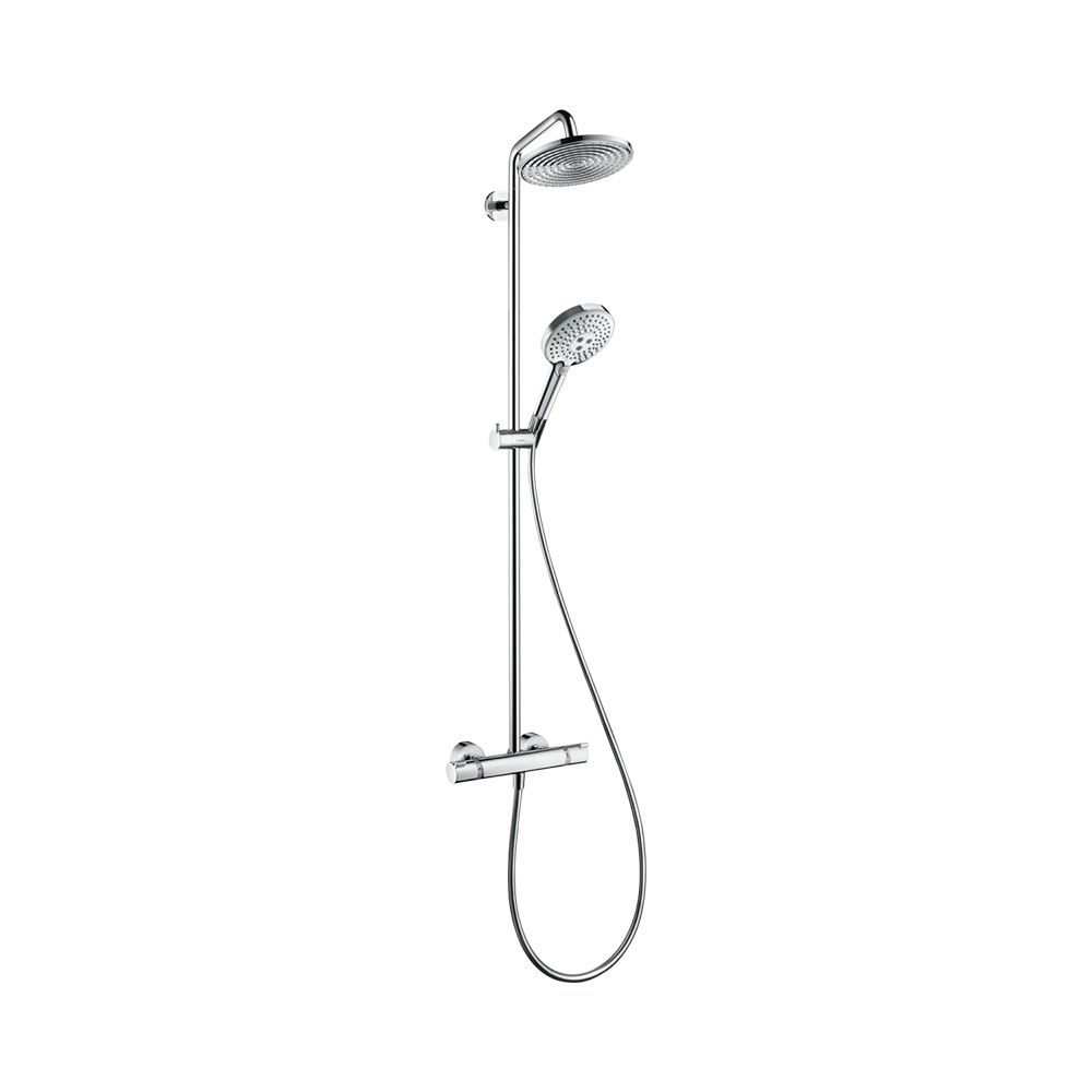 Купить Hansgrohe Raindance S Showerpipe 240 1jet EcoSmart 9 л/мин с термостатом хром 27116000 в магазине wardena.ru