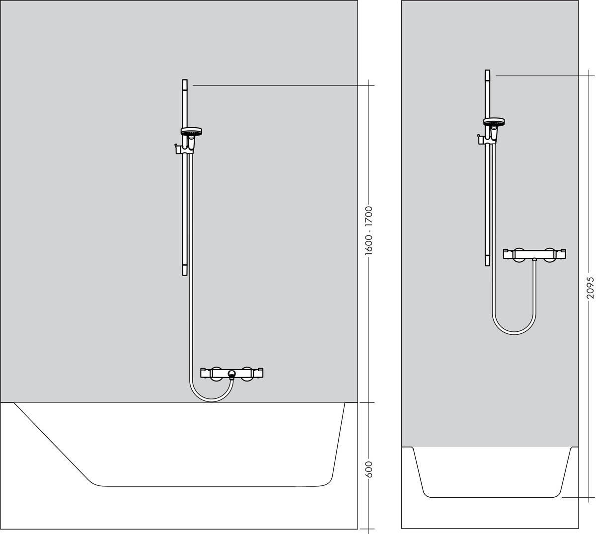 Купить Hansgrohe Unica Душевая штанга Croma 65 см хром 26505000 в магазине wardena.ru