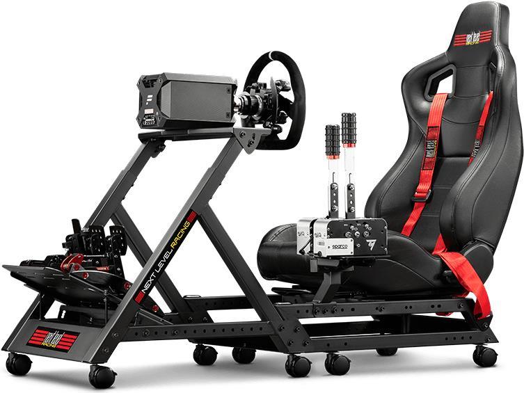 Купить Next Level Racing GTTRACK - Rennsitz - 150 kg - 120 cm - 210 cm - Schwarz - Rot - Gummi (NLR-S009) в магазине wardena.ru