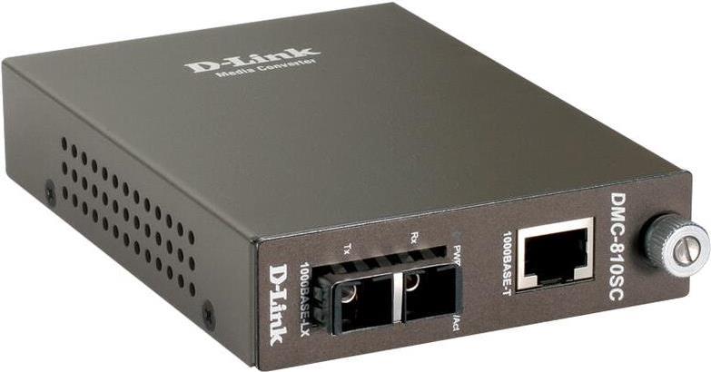 Купить D-Link DMC 810SC - Medienkonverter - 1000Base-LX, 1000Base-T - RJ-45 - SC single mode - extern - bis zu 10 km (DMC-810SC/E) в магазине wardena.ru
