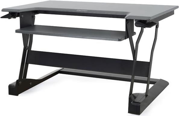 Купить Ergotron WorkFit-T Sit-Stand Desktop Workstation - Aufstellung für LCD-Display/Tastatur/Maus/Notebook - Schwarz - Bildschirmgröße: bis zu 76,2 cm (bis zu 76,20cm (30") ) - Tischmontage (33-397-085) в магазине wardena.ru