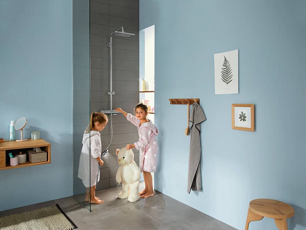 Купить Hansgrohe Croma E Showerpipe 280 1jet Душевой набор с термостатом хром 27630000 в магазине wardena.ru