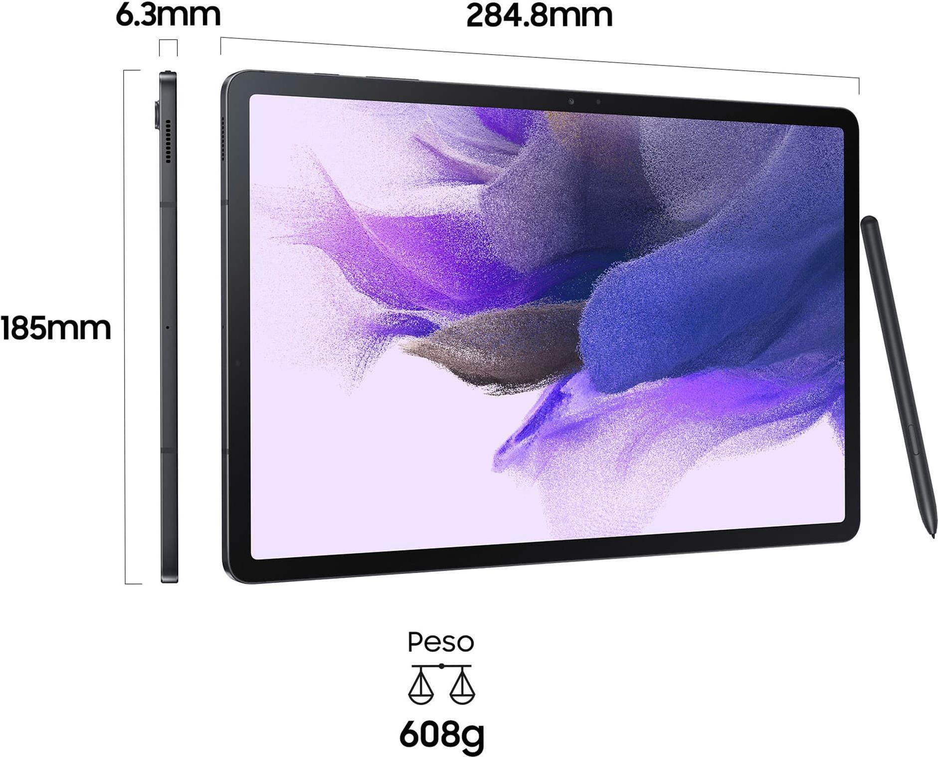 Купить Samsung Galaxy Tab S7 FE - Tablet - Android - 64 GB - 31.5 cm (12.4") TFT (2560 x 1600) - microSD-Steckplatz - Mystic Black (SM-T733NZKAEUE) в магазине wardena.ru