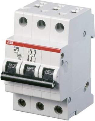 Купить ABB Leitungsschutzschalter 3polig 25 A 2CDS253001R0254 (2CDS253001R0254) в магазине wardena.ru
