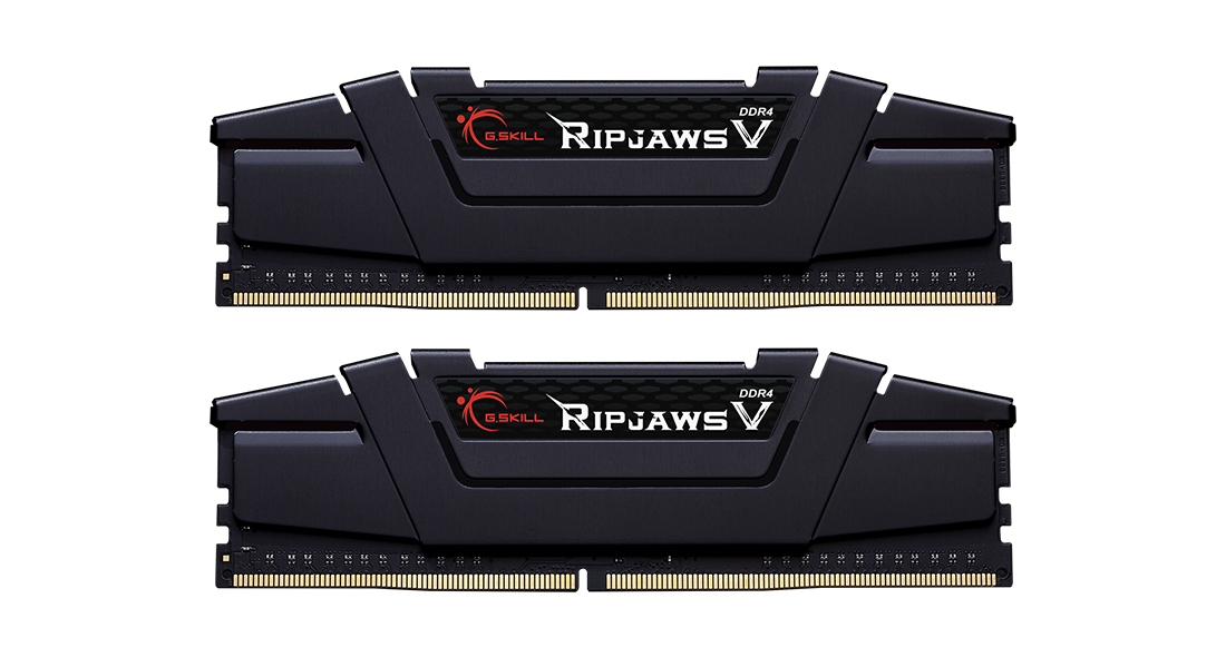Купить G.Skill Ripjaws V - DDR4 - Kit - 16 GB: 2 x 8 GB - DIMM 288-PIN - 4600 MHz / PC4-36800 - CL19 - 1.5 V - ungepuffert - non-ECC - Classic Black (F4-4600C19D-16GVKE) в магазине wardena.ru