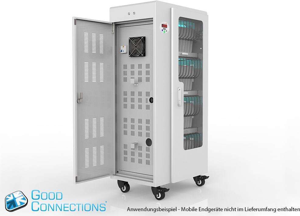 Купить Good Connections - Wagen (sync, charge and UV clean) - für 40 Tablets - verriegelbar - Aluminium, Stahl, Acryl - Grau - Ausgang: 5 V (PCT01-B40G) в магазине wardena.ru