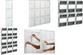 Купить helit Wanddisplay "the placativ", 6 x DIN A4 hoch, glasklar aus Polystyrol, Fachmaße: (B)245 x (T)35 x (H)235 mm (H6812002) в магазине wardena.ru